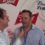 Vince Vaughan at Club Bud in Beijing…finally a star at these Olympics